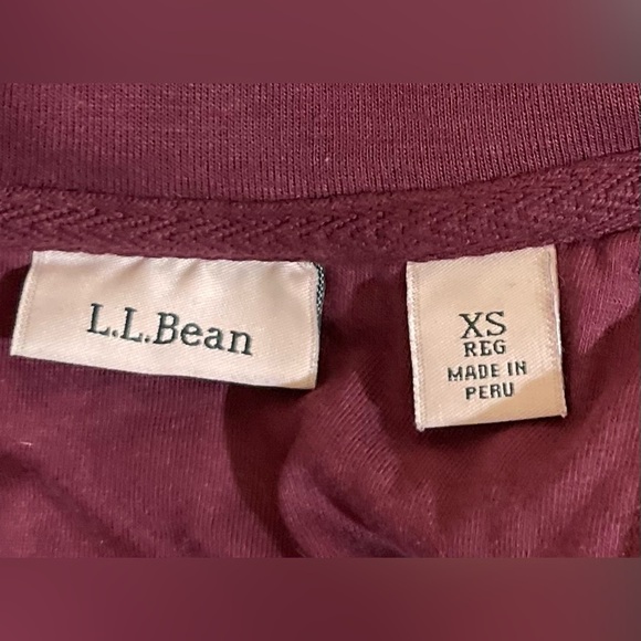 L.L. Bean Women's Quilted Full-Zip Sweatshirt. Dark plum. - Picture 14 of 14